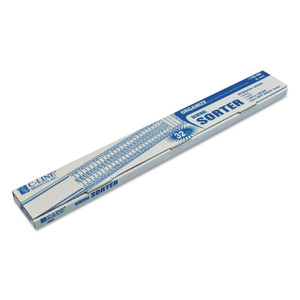 C-Line Plastic Indexed Sorter, 32 Dividers, Alpha/Numeric/Date Index, Letter Size, Blue Frame Product Image 