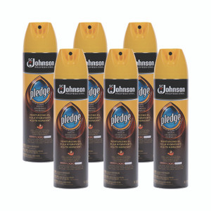 Pledge Furniture Polish, Revive Moisturizing Oil, 14.2 oz Can, 6/Carton Product Image 
