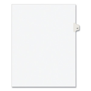 Avery Preprinted Legal Exhibit Side Tab Index Dividers, Avery Style, 10-Tab, 57, 11 x 8.5, White, 25/Pack, (1057) Product Image 