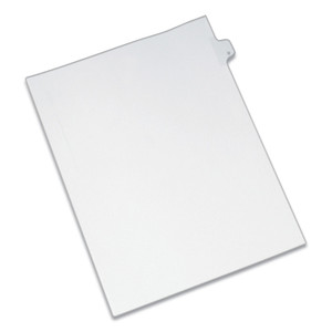 Avery Preprinted Legal Exhibit Side Tab Index Dividers, Allstate Style, 26-Tab, D, 11 x 8.5, White, 25/Pack Product Image 