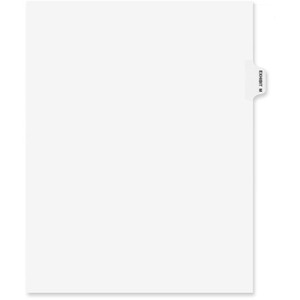 Avery Individual Legal Exhibit Dividers - Avery Style - 1 Printed Tab(s) - Character - M - 8.5" Divider Width x 11" Divider Length Product Image 