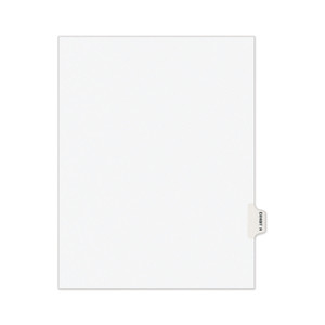 Avery Individual Legal Exhibit Dividers - Avery Style - 1 Printed Tab(s) - Character - R - 8.5" Divider Width x 11" Divider Length Product Image 