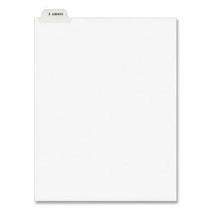 Avery-Style Preprinted Legal Bottom Tab Divider, 26-Tab, Exhibit E, 11 x 8.5, White, 25/PK (AVE11944) Product Image 
