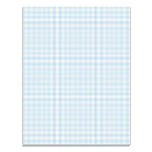 TOPS Quadrille Pads, Quadrille Rule (10 sq/in), 50 White 8.5 x 11 Sheets Product Image 