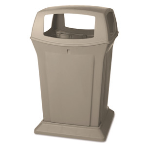 Rubbermaid Commercial Ranger Fire-Safe Container, 45 gal, Structural Foam, Beige Product Image 