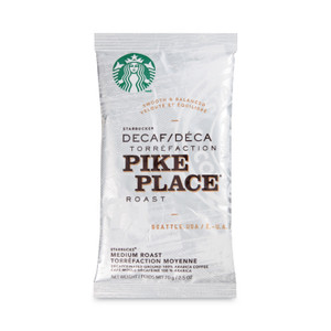 Starbucks Coffee, Pike Place Decaf, 2 1/2 oz Packet, 18/Box Product Image 