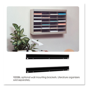 E-Z Stor Steel Project Centers, Wall Mount Bracket Set, Black (SAF9200BL) Product Image 