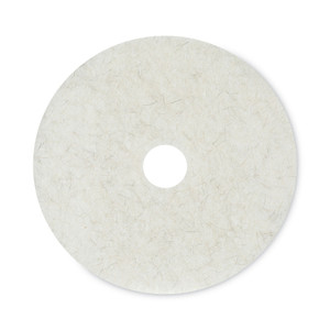 Boardwalk Natural Burnishing Floor Pads, 20" Diameter, White, 5/Carton Product Image 