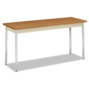HON Utility Table, Rectangular, 60w x 20d x 29h, Harvest/Putty Product Image 
