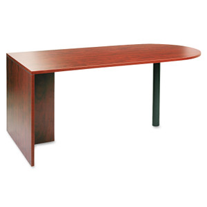Alera Valencia Series D-Top Desk, 71" x 35.5" x 29.63", Medium Cherry Product Image 