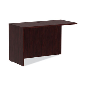 Alera Valencia Series Reversible Return/Bridge Shell, 47.25w x 23.63d x 29.5h, Mahogany Product Image 