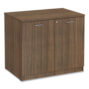 Alera Valencia Series Storage Cabinet, 34.3w x 22.78d x 29.5h, Modern Walnut Product Image 