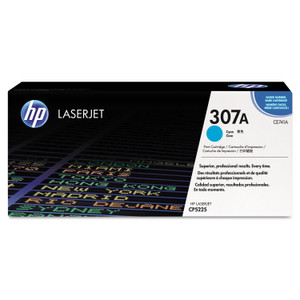 HP 307A, (CE741A) Cyan Original LaserJet Toner Cartridge View Product Image