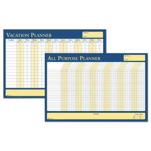 House of Doolittle 100% Recycled All-Purpose/Vacation Planner, 12-Month Planning/Scheduling Calendar, 36" x 24", Multicolor Surface Product Image 