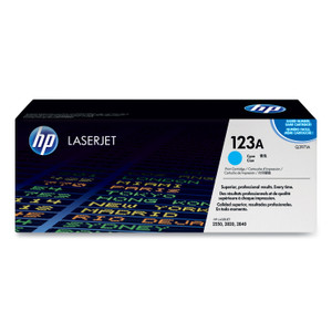 HP 123A, (Q3971A) Cyan Original LaserJet Toner Cartridge Product Image 