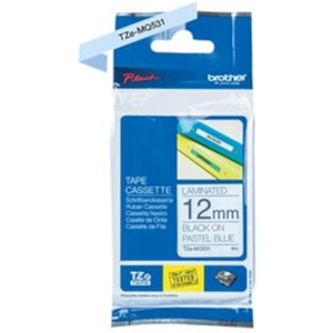 P-touch TZe Laminated Tape - x 15/32" Width - Pastel Blue, Clear - Laminated Product Image 