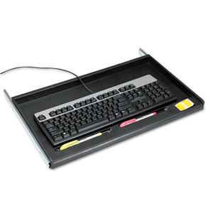 Innovera Standard Underdesk Keyboard Drawer, 21.38"w x 12.88"d, Black Product Image 