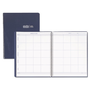 House of Doolittle Recycled Lesson Plan Book, Weekly, Two-Page Spread (Eight Classes), 11 x 8.5, Blue Cover Product Image 