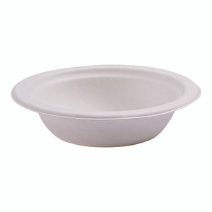 Eco-Products Renewable Sugarcane Bowls, 12 oz, Natural White, 50/Pack, 20 Packs/Carton Product Image 