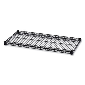 Alera Industrial Wire Shelving Extra Wire Shelves, 36w x 18d, Black, 2 Shelves/Carton Product Image 