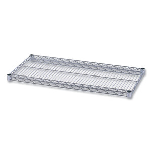 Alera Industrial Wire Shelving Extra Wire Shelves, 36w x 18d, Silver, 2 Shelves/Carton Product Image 