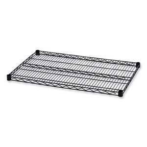 Alera Industrial Wire Shelving Extra Wire Shelves, 36w x 24d, Black, 2 Shelves/Carton Product Image 