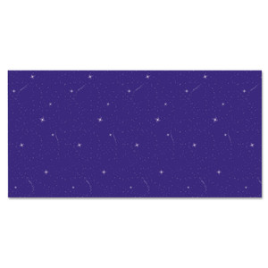 Pacon Fadeless Designs Bulletin Board Paper, Night Sky, 50 ft x 48", Blue/Silver Product Image 