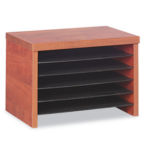 Alera Valencia Series Under-Counter File Organizer, 6 Sections, 15.75" x 9.88" x 10.88", Cherry Product Image 
