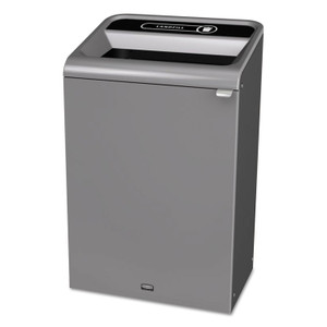 Rubbermaid Commercial Configure Indoor Recycling Waste Receptacle, 33 gal, Metal, Gray Product Image 