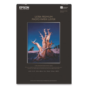 Epson Ultra Premium Photo Paper, 10 mil, 13 x 19, Luster White, 50/Pack Product Image 