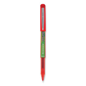 Pilot Precise V5 BeGreen Rollerball Pen, Stick, Extra-Fine 0.5 mm, Red Ink, Red Barrel, Dozen Product Image 