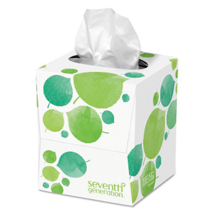Seventh Generation 100% Recycled Facial Tissue, 2-Ply, White, 85 Sheets/Box Product Image 