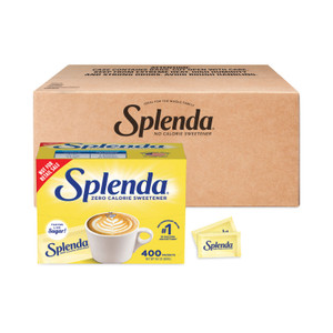 Splenda No Calorie Sweetener, 0.04 oz Packet, 400/Box, 6 Boxes/Carton Product Image 