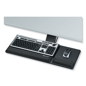 Fellowes Designer Suites Compact Keyboard Tray, 19w x 9.5d, Black View Product Image