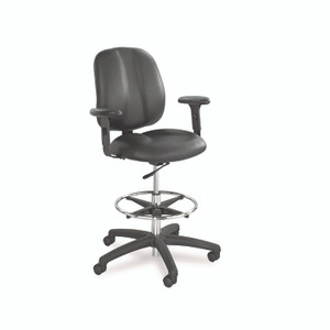 Safco Adjustable T-Pad Arms for Safco Apprentice Series Chairs, 4.13 x 10.25 x 10, Black, 2/Set Product Image 