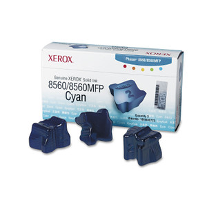 Xerox 108R00723 Solid Ink Stick, 3,400 Page-Yield, Cyan, 3/Box Product Image 