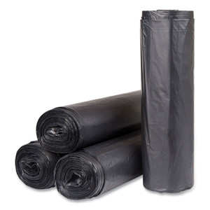 Inteplast Group High-Density Commercial Can Liners, 60 gal, 22 mic, 43" x 48", Black, 150/Carton (IBSS434822K) View Product Image