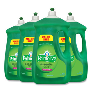 Palmolive Dishwashing Liquid, Original Scent, Green, 90 oz Bottle, 4/Carton Product Image 