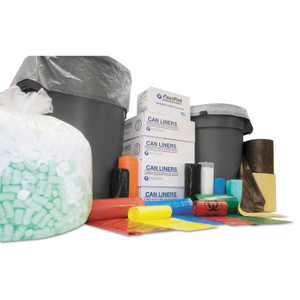 Inteplast Group Institutional Low-Density Can Liners, 10 gal, 0.35 mil, 24" x 24", Black, 50 Bags/Roll, 20 Rolls/Carton (IBSSL2424LTK) View Product Image