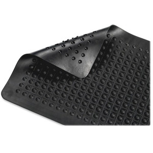 Guardian Floor Protection FlexStep Rubber Antifatigue Mat - Indoor - 24" Length x 36" Width x 0.370" Thickness - Polypropylene - Black Product Image 