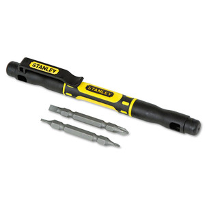 Stanley 4 in-1 Pocket Screwdriver, Black/Yellow Product Image 
