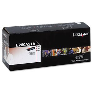 Lexmark E260A21A Toner, 3,500 Page-Yield, Black Product Image 