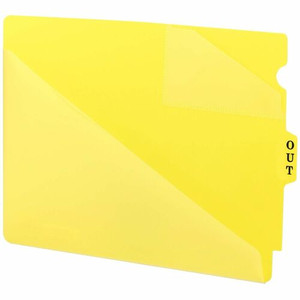 Smead Extra Wide End Tab Poly Out Guides - Center Tab(s) - Message - OUT - Letter - 8.50" Width x 11" Length Product Image 