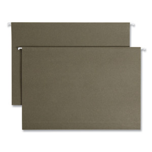 Smead Box Bottom Hanging File Folders, 2" Capacity, Legal Size, Standard Green, 25/Box Product Image 