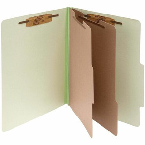 ACCO Letter Classification Folder - 3" Folder Capacity - 8 1/2" x 11" - 6 Fastener(s) - 1" for Folder - 2 Divider(s) - (ACC15046) Product Image 