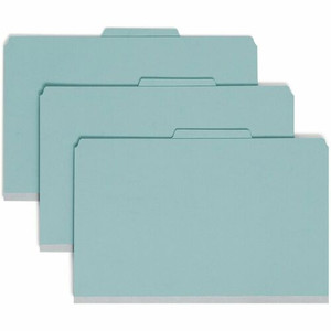 Smead SafeSHIELD 2/5 Tab Cut Legal Recycled Classification Folder - 8 1/2" x 14" - 2" Expansion - 2 x 2S Fastener(s) - 2" for Folder - 2 Pocket(s) - (SMD19081) Product Image 