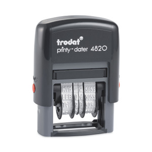 Trodat Printy Economy Date Stamp, Self-Inking, 1.63" x 0.38", Black Product Image 