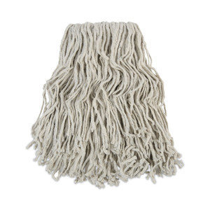 Boardwalk Banded Cotton Mop Head, #24, White, 12/Carton Product Image 