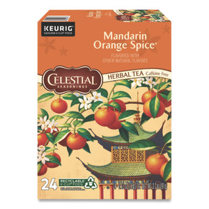 Celestial Seasonings Mandarin Orange Spice Herb Tea K-Cups 24/Box Product Image 