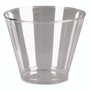 WNA Comet Plastic Tumblers, Squat, 9 oz, Clear, 500/Carton Product Image 